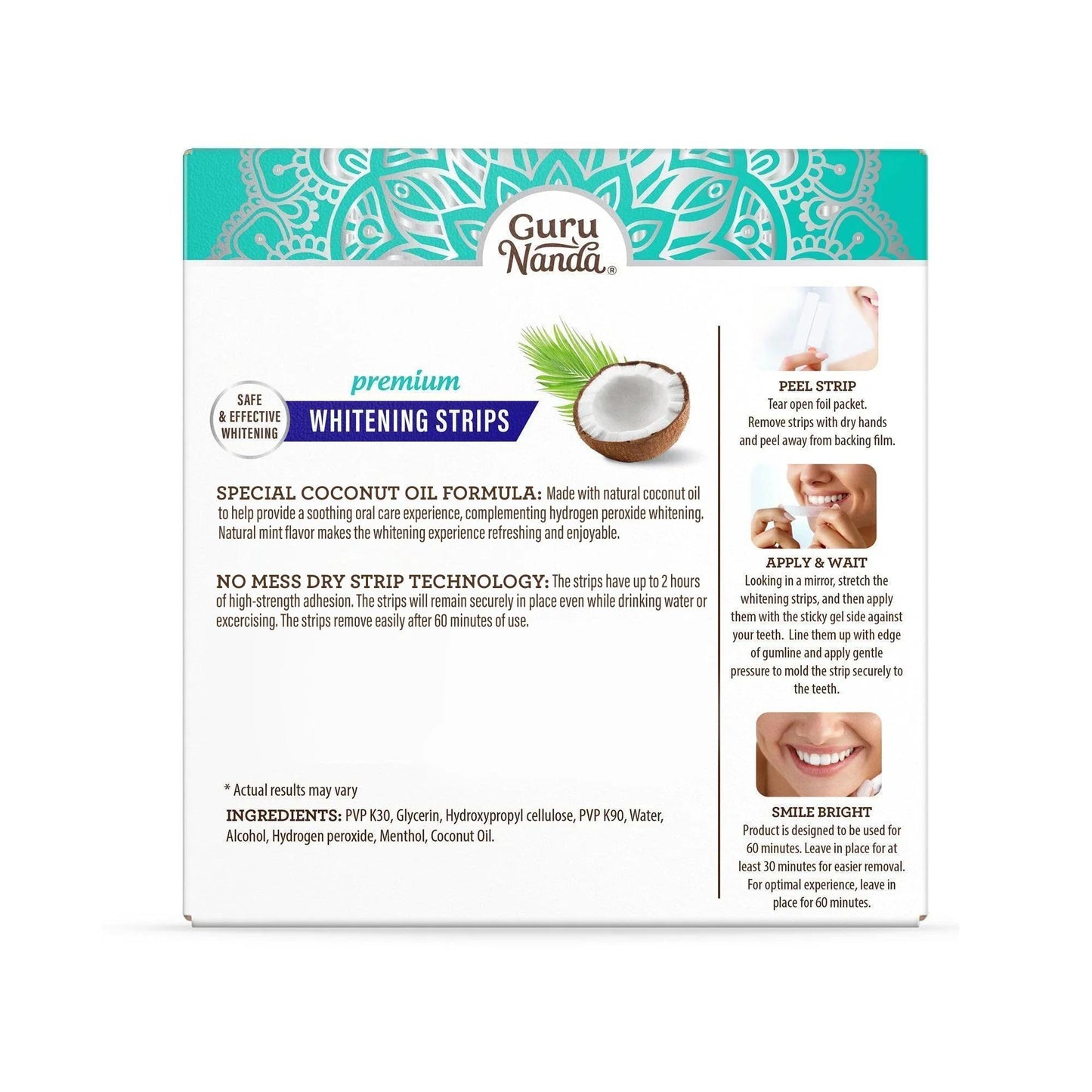 GuruNanda Whitening Strips (16 - Day Treatment)