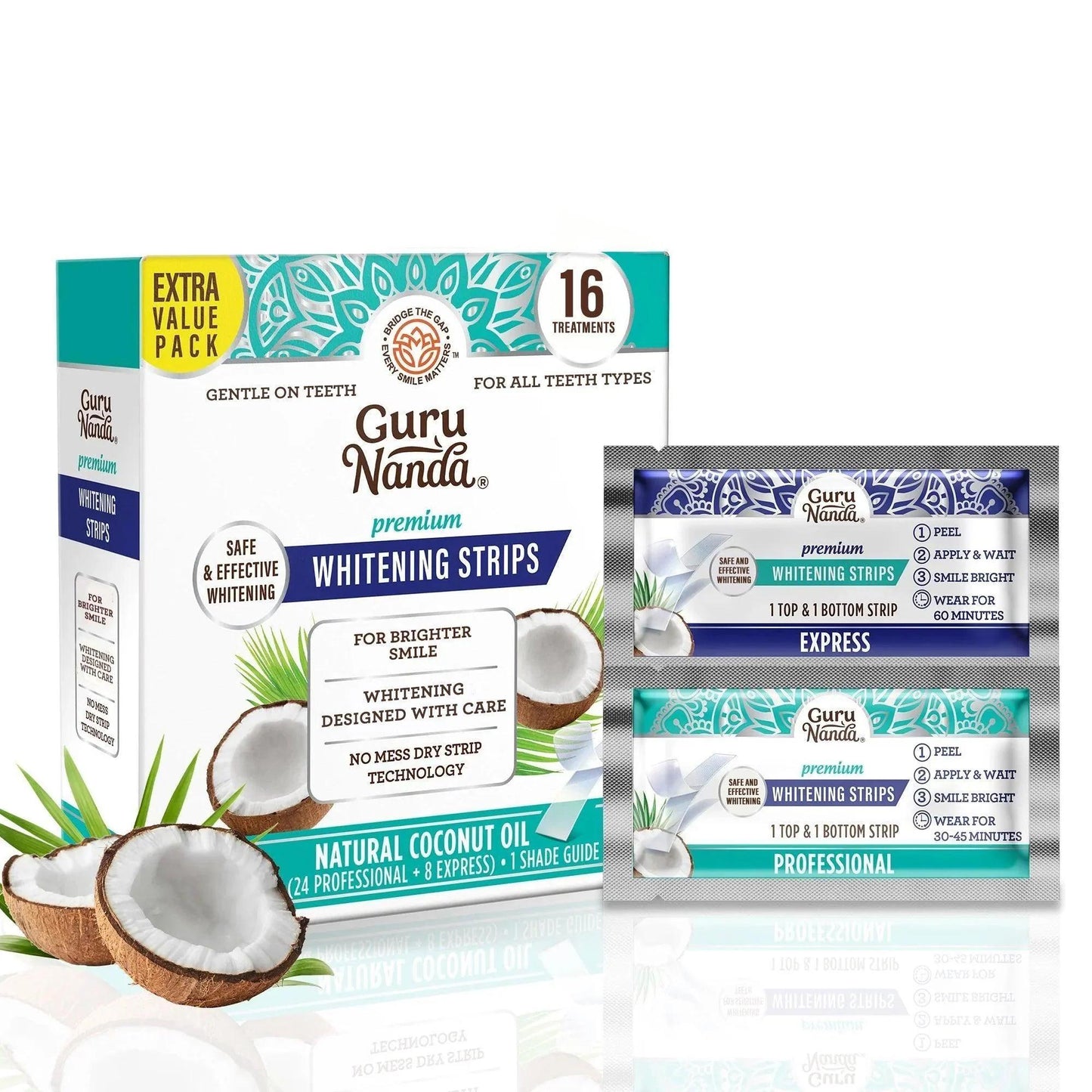 GuruNanda Whitening Strips (16 - Day Treatment)