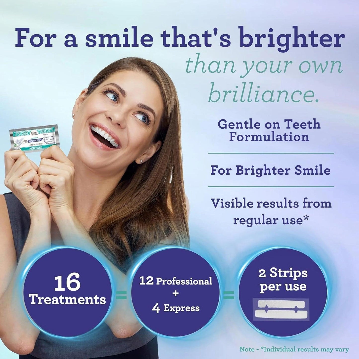 GuruNanda Whitening Strips (16 - Day Treatment)